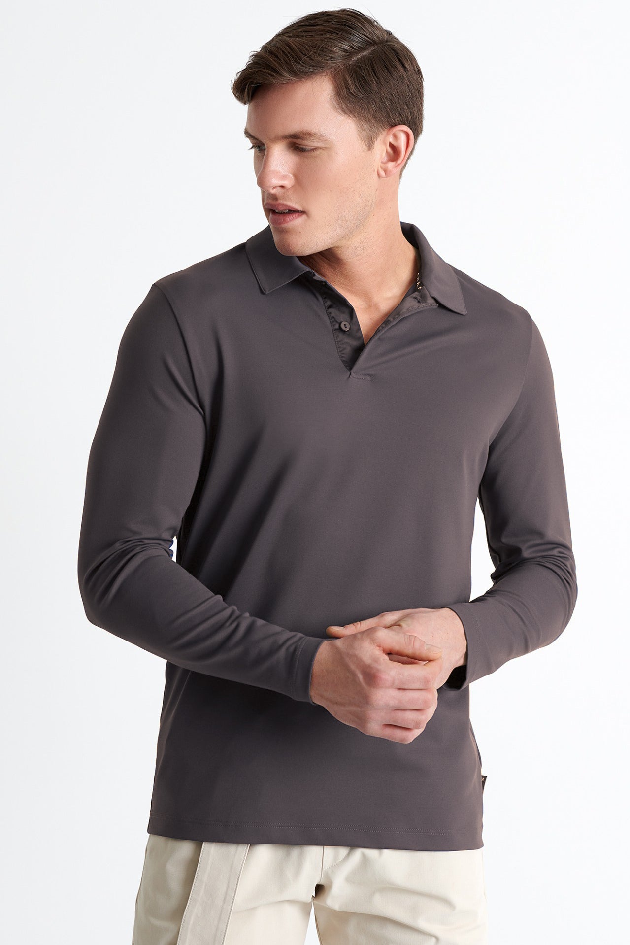 Shan Actuel Long sleeve polo - 62013-49-180