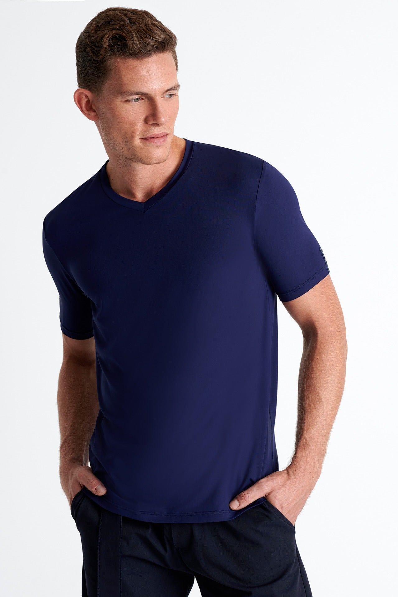 Shan Techno High performance and trendy V-neck t-shirt