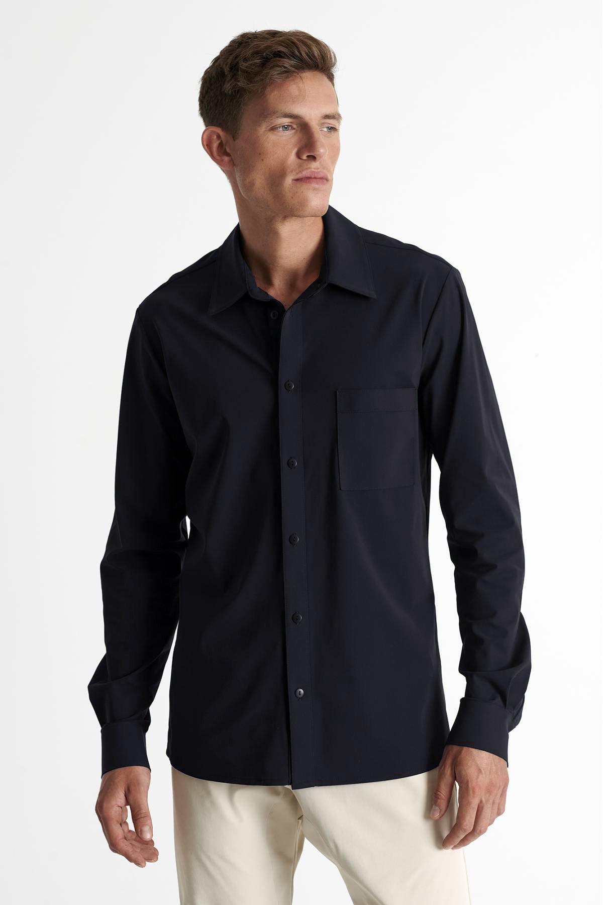 Shan Techno Button down high performance jersey shirt