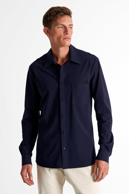 Shan Techno Button down high performance jersey shirt