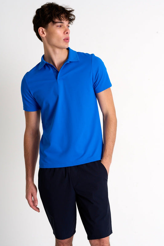 Shan Actuel Textured jersey polo - 62313-47-570