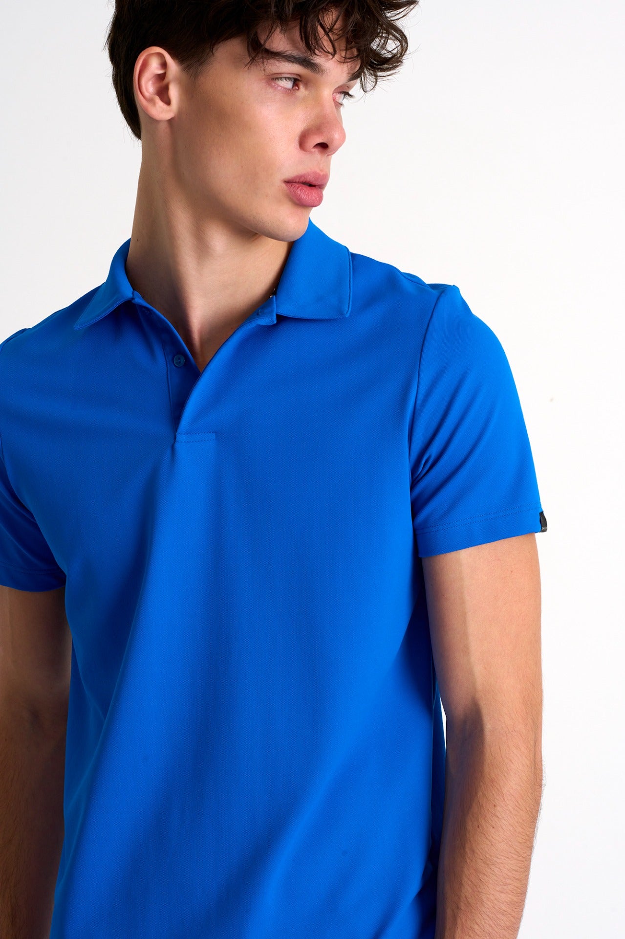 Shan Actuel Textured jersey polo - 62313-47-570