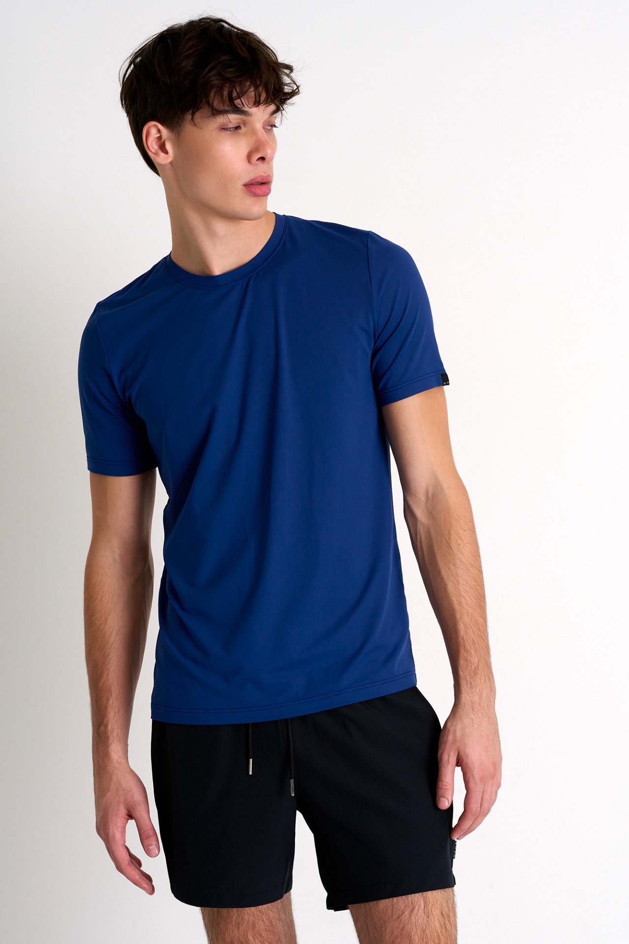 Microfiber Crew Neck T-Shirt - 62320-81-530 S / 530 Blue / 85% POLYAMIDE, 15% ELASTANE