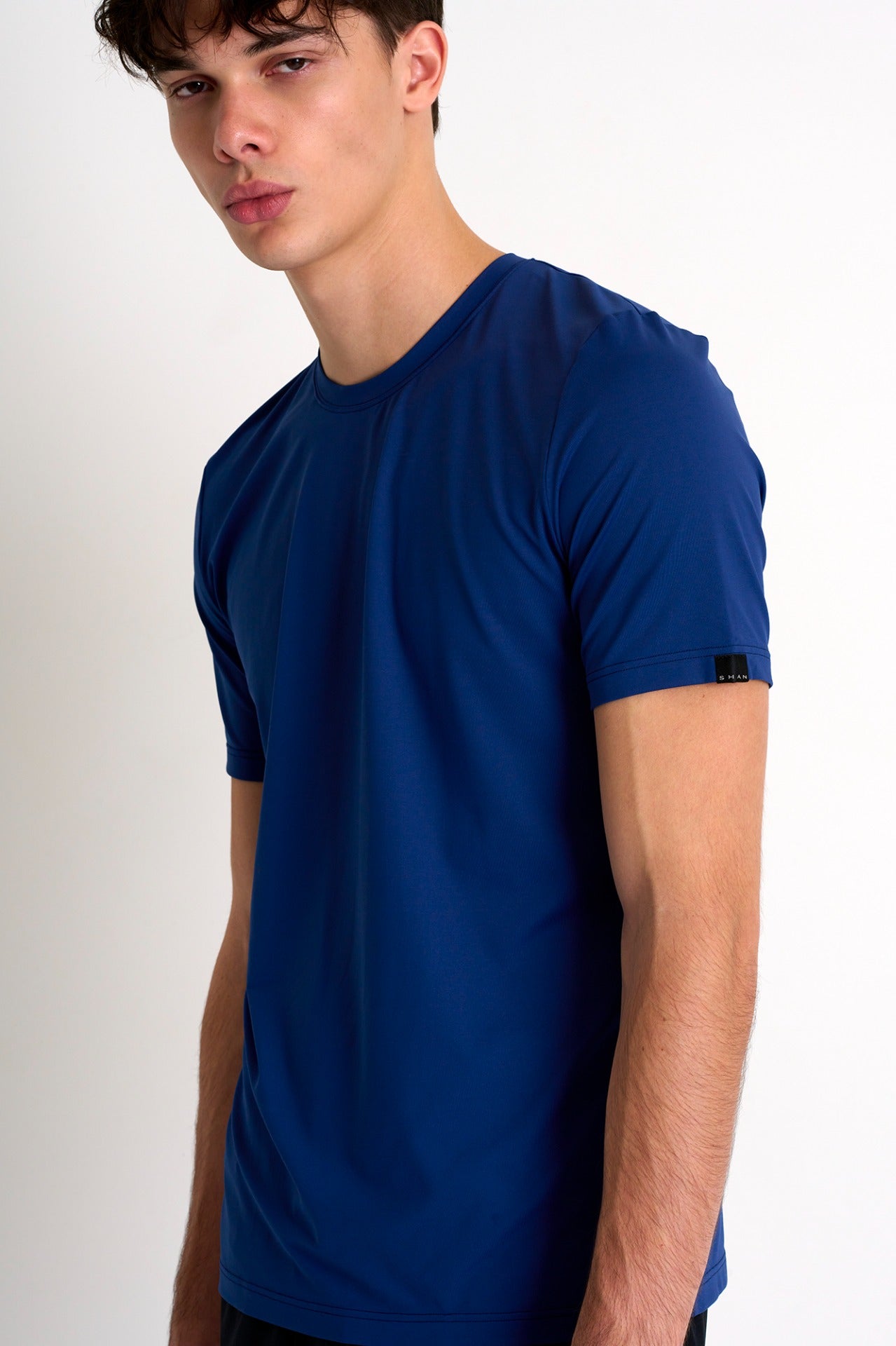 Microfiber Crew Neck T-Shirt - 62320-81-530 S / 530 Blue / 85% POLYAMIDE, 15% ELASTANE