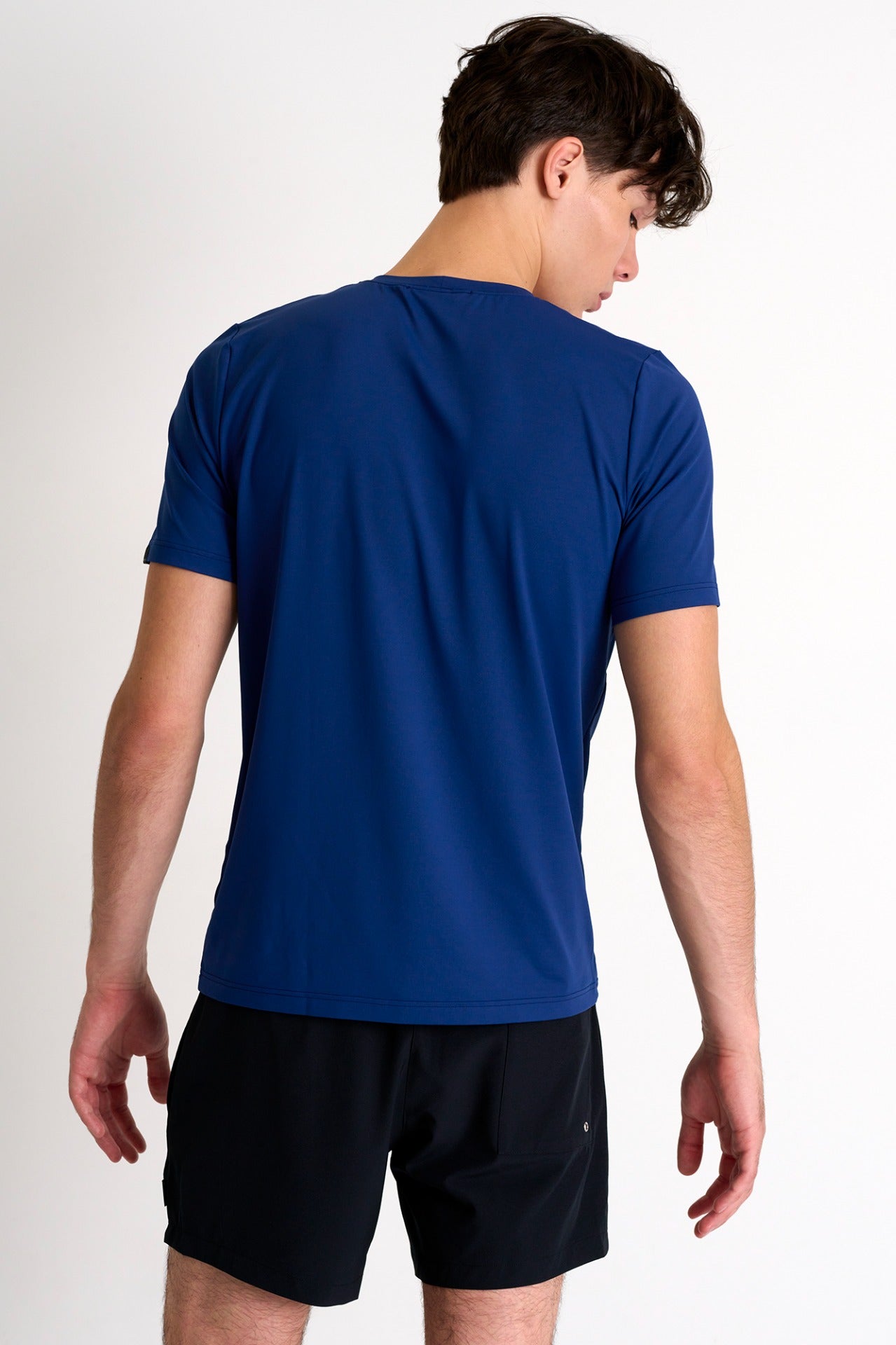 Microfiber Crew Neck T-Shirt - 62320-81-530 S / 530 Blue / 85% POLYAMIDE, 15% ELASTANE