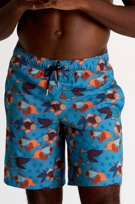 Long Fit, Swim Trunk - 62328-31-953 S / 953 Goldfish / 95% POLYESTER 5% ELASTANE