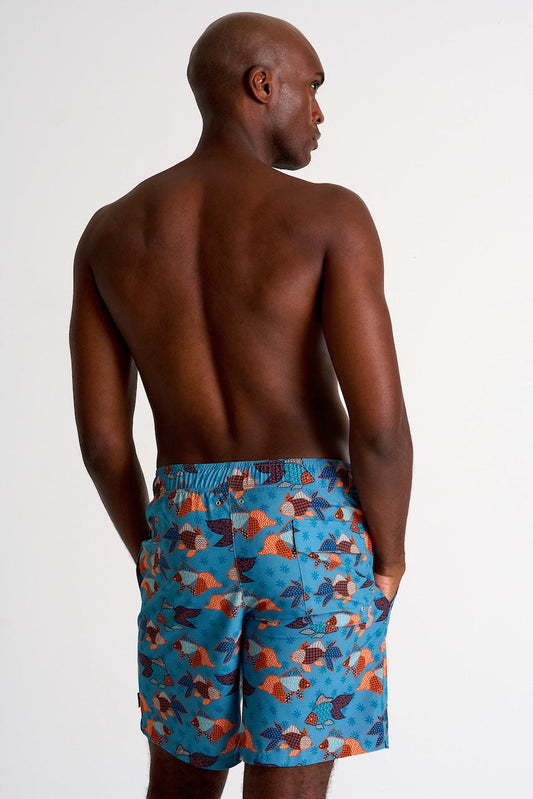 Long Fit, Swim Trunk - 62328-31-953 S / 953 Goldfish / 95% POLYESTER 5% ELASTANE