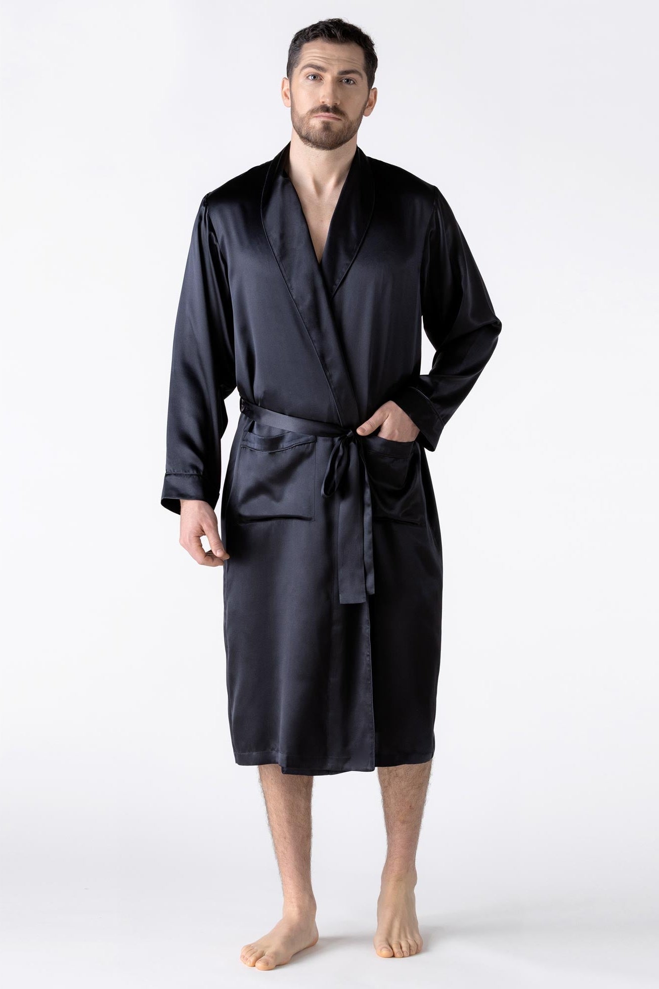 NK Imode Nk Men ’s Silk Robe