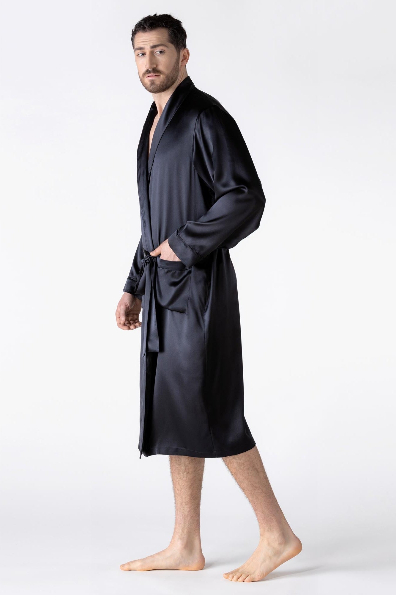 NK Imode Nk Men ’s Silk Robe