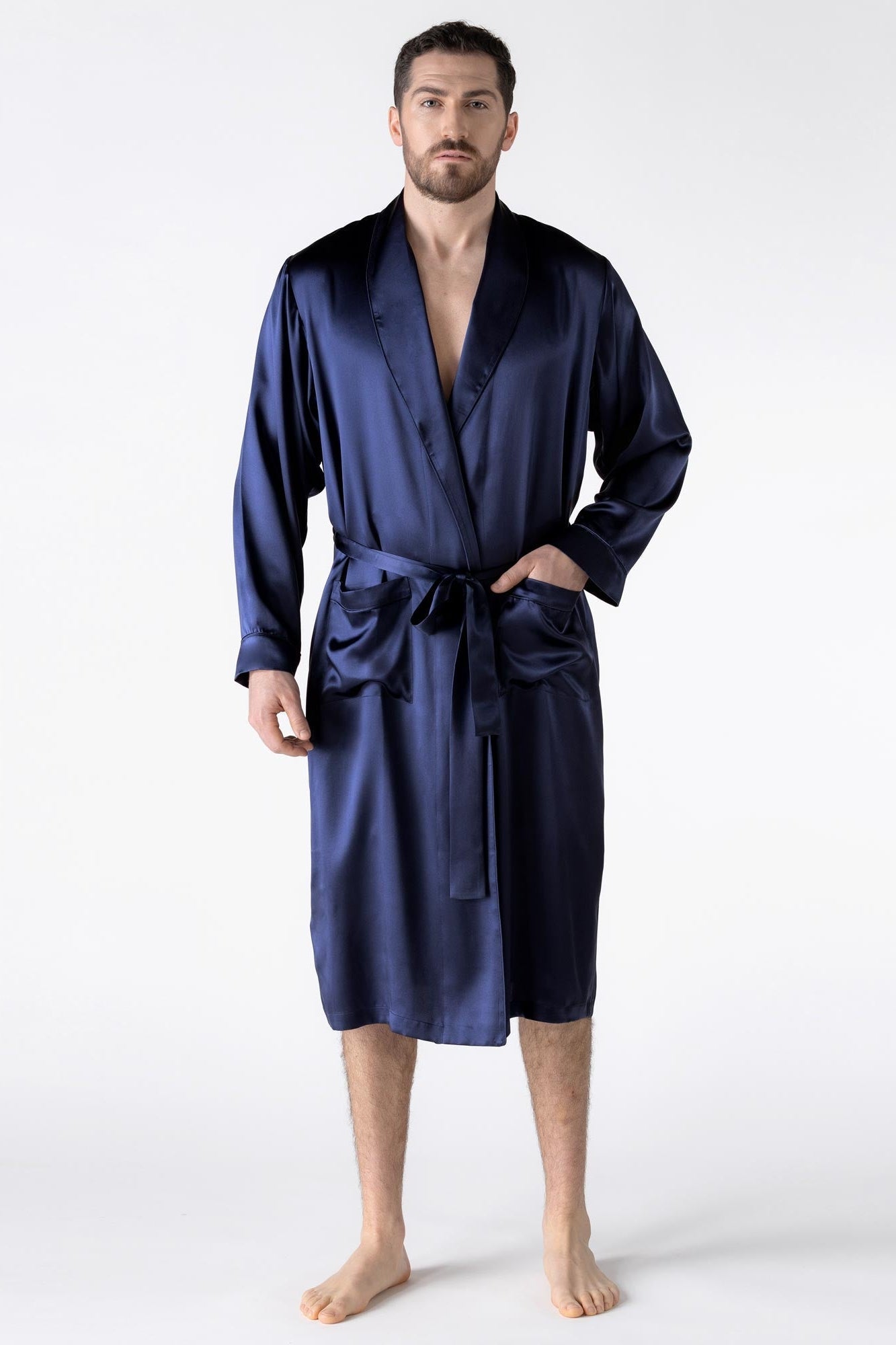 NK Imode Nk Men ’s Silk Robe