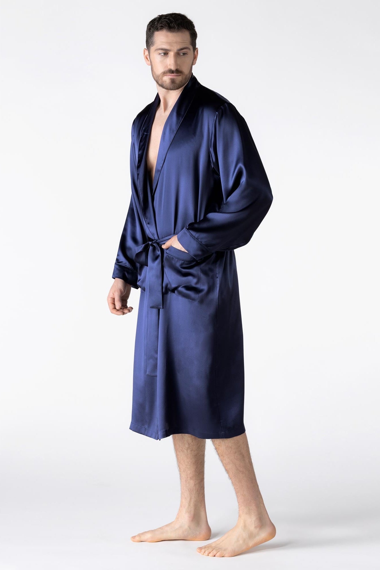 NK Imode Nk Men ’s Silk Robe