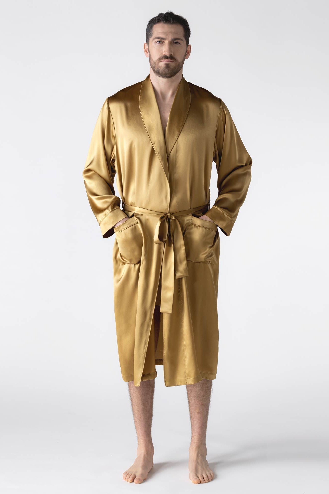 NK Imode Nk Men ’s Silk Robe